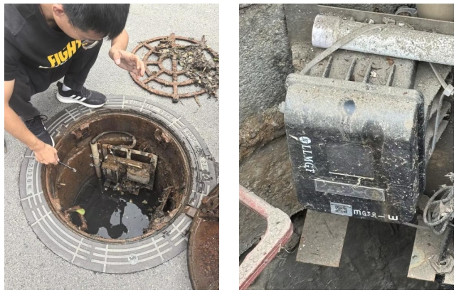 管網監測終端現場